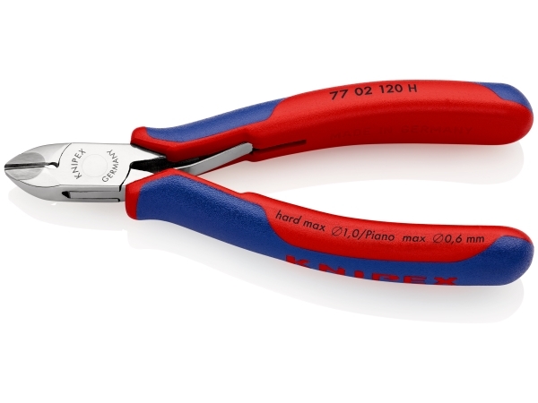 Knipex 77 02 120 H, Diagonale Zange, Kunststoff, Blau, Rot, 120 Mm, 85 G