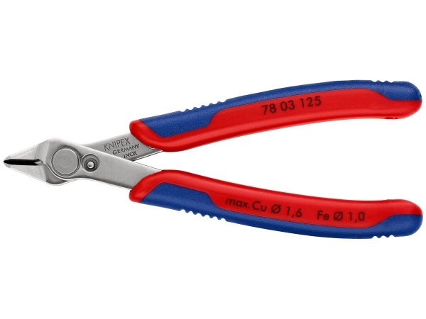 KNIPEX Electronic super knips® med flerkomponent-håndtag 125 mm 78 03 125