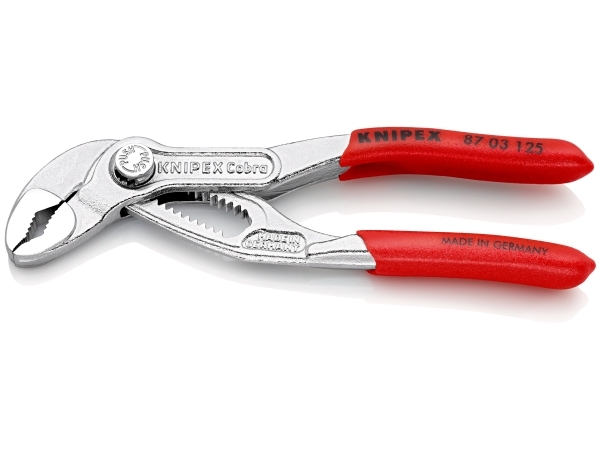 Knipex Cobra, Slip-joint tænger, 2,5 cm, 2,7 cm, Krom-vanadium-stål, Plast, Rød