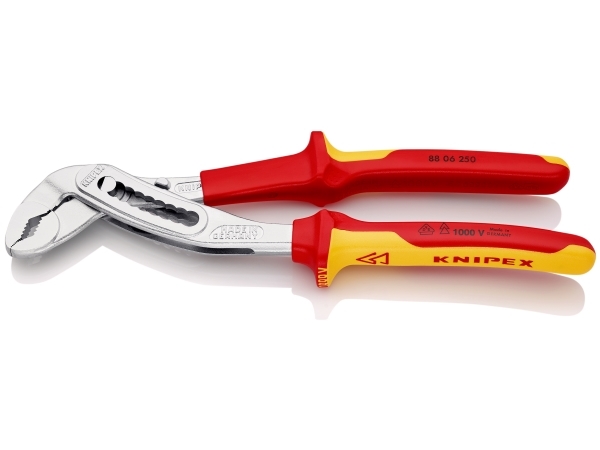 Knipex Alligator, Not-og-fjær-tang, Kromfarget, Rød, Gult, 250 mm, 374 g
