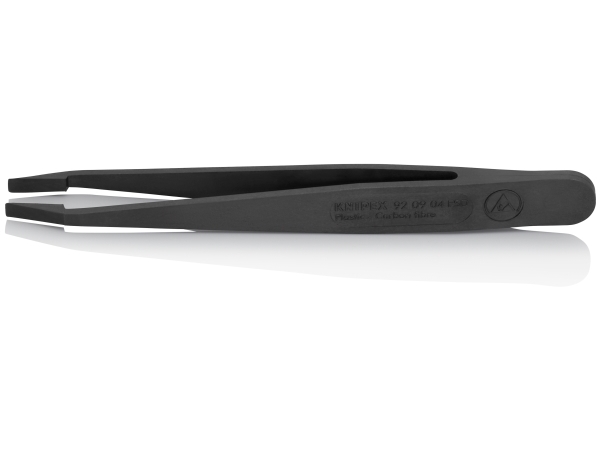 Knipex 92 09 04 ESD, Sort, Flad, Kurvet, 4,5 g, 11,5 mm, 115 mm