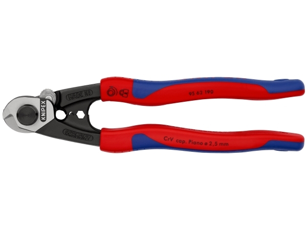Knipex 9562190, Blå, Rød, Krom-vanadium-stål, Sort, Blå, Rød, 314 g