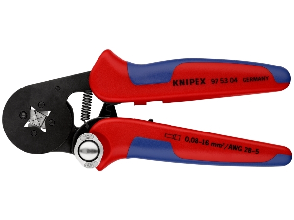 Knipex Crimptang, Selvindstillelig, Firkant-Presning