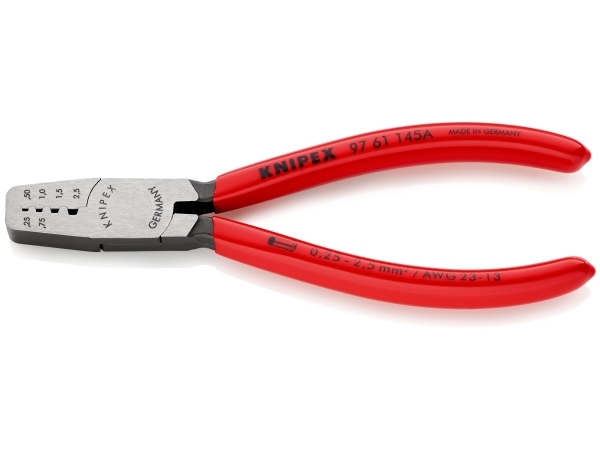 KNIPEX Crimptang til kabeltyller betrukket med kunststof 145 mm