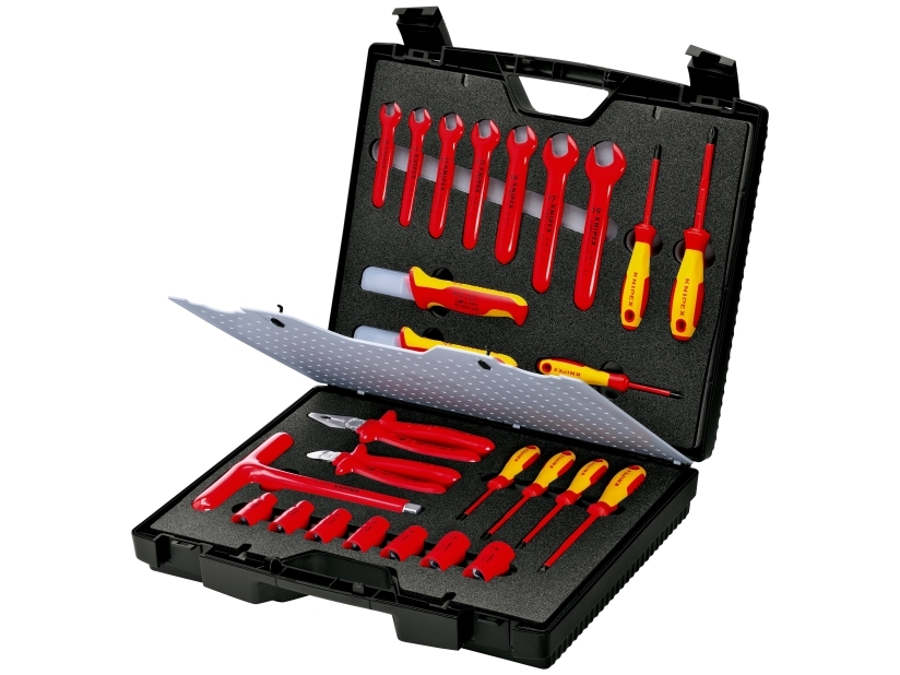 Knipex 98 99 12 Elektriker-Werkzeugsatz Im Koffer 26 Teile