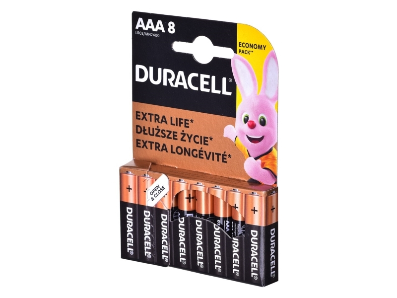 Duracell Basic Aaa/Lr03 K8-Batterien