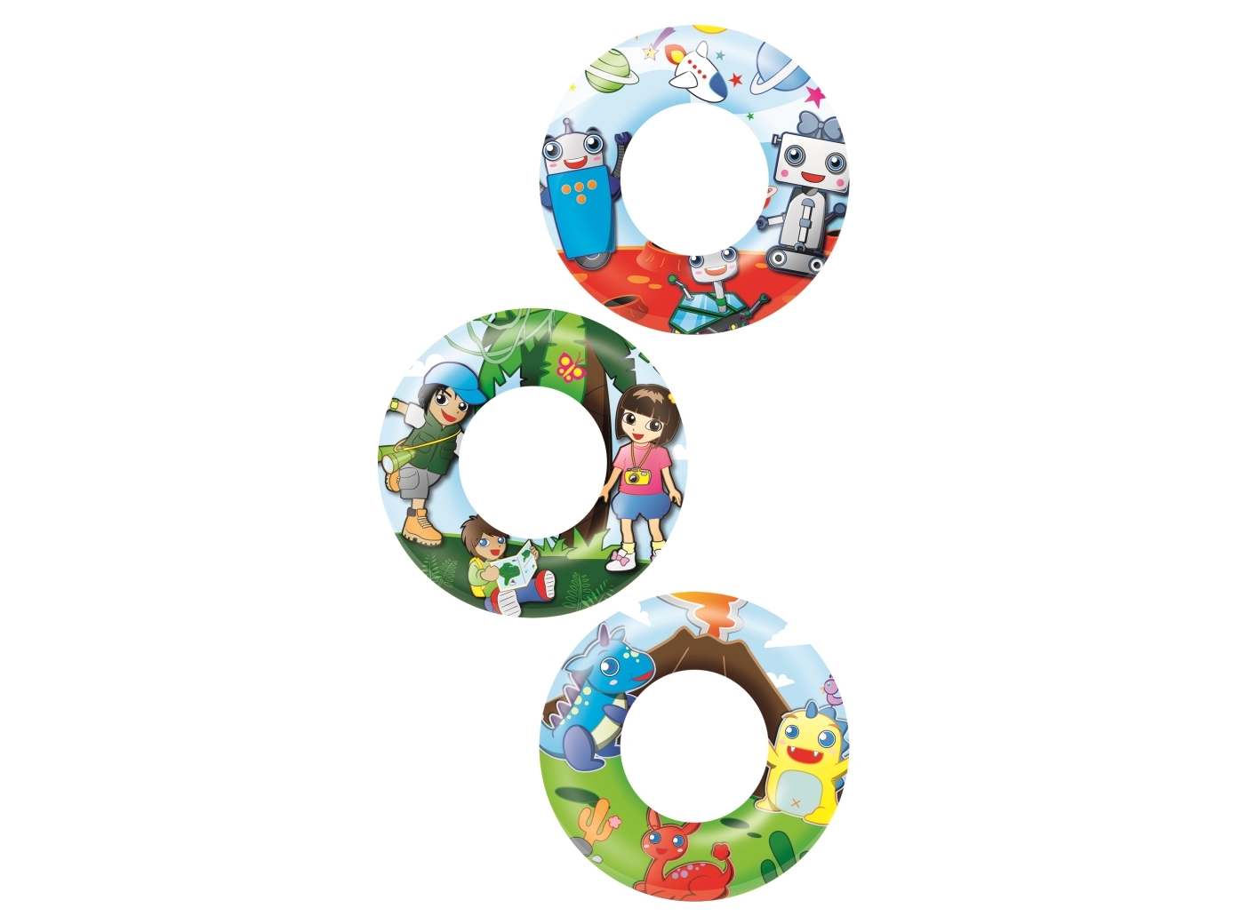 Bestway 36014 / 23, Multifärg, Badring, Mönstrad, 3 År, Pojke/flicka, 6 År | Trädgården - Pools & Vatten spel - Badluftsmadrasser | GameStuff