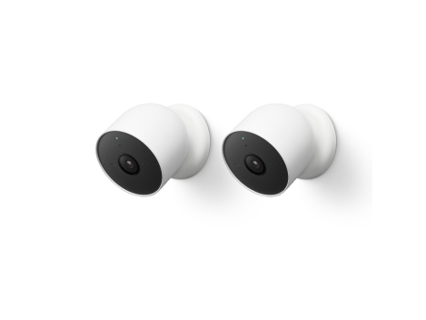 Google Nest Cam - Netværksovervågningskamera - Farve - Trådløs - Wifi (Pakke Med 2)
