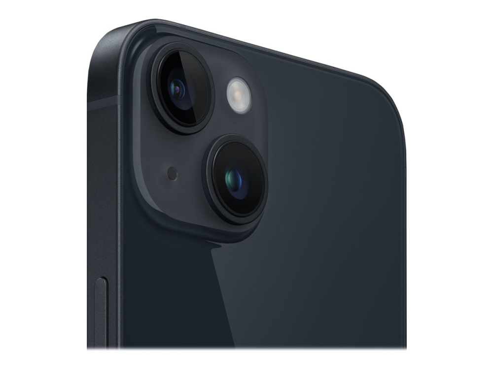 Apple iPhone 14 Plus - 5G smartphone - dual-SIM / Intern hukommelse 512 GB - OLED-skærm - 6.7 - 2778 x 1284 pixels - 2x bagkameraer 12 MP, 12 MP - front camera 12 MP - midnat