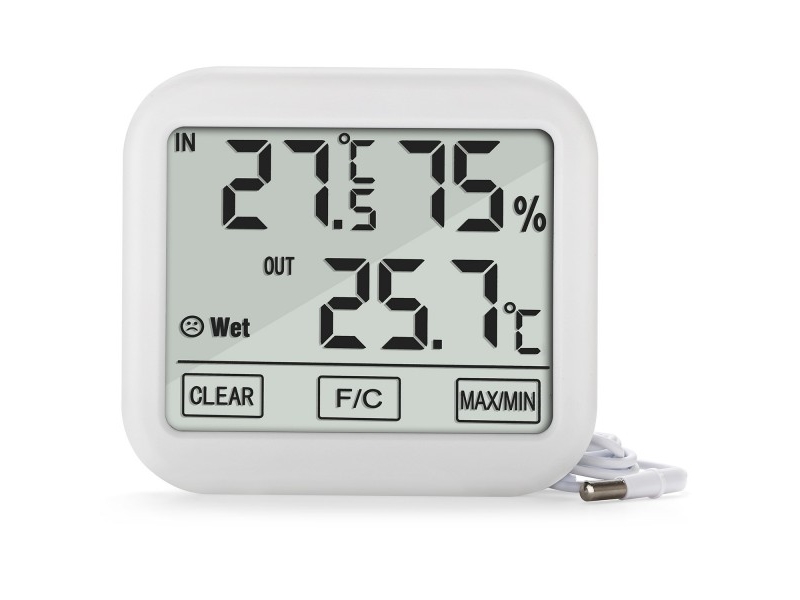 Greenblue Wetterstation Greenblue Gb381, Mit Externer Sonde 1,5M Kabellänge, 2Xaa Batterie