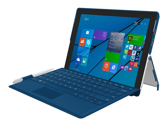 Incipio Feather Advance - Tablet-Hülle - Plextonium, Veganes Leder - Navy Blue - Für Microsoft Surface Pro 3