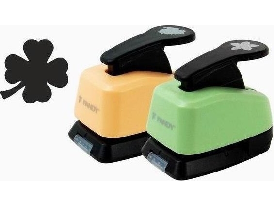 FANDY Dekorativ udstansning 16mm kløver MIX