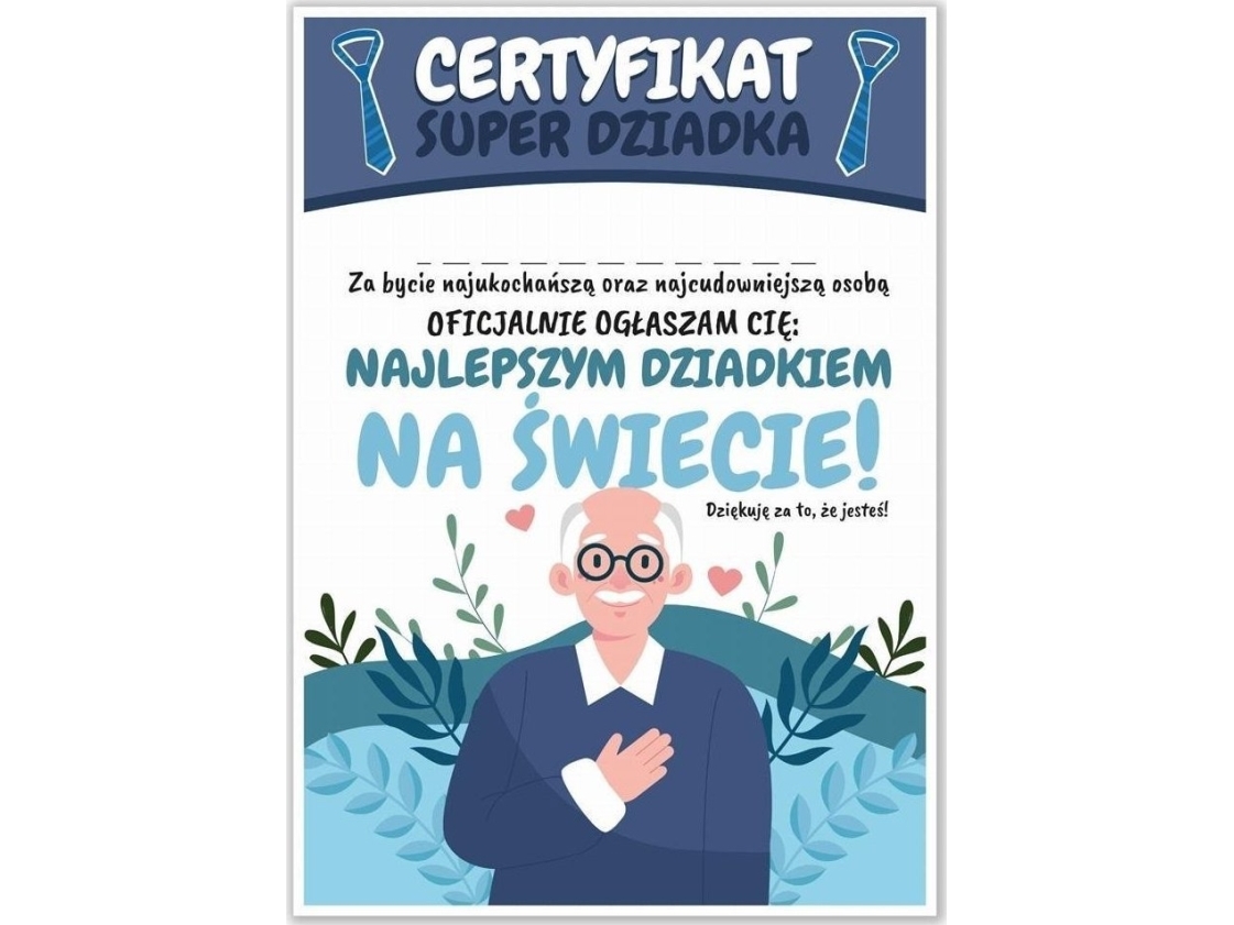 Learnhow A4 Super Großelterntag Urkunde 5Pc