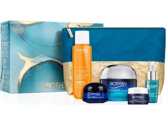 BIOTHERM SET (BLUE THERAPY ACCELERATED CREAM 50ML+LIFE PLANKTON ELIXIR 7ML+BIOSOURCE TOTAL RENEW OIL 30ML+BT EYE 5ML+BT NIGHT 15ML+BAG) | Hudvård - Ansiktsvård - Nattkräm | GameStuff