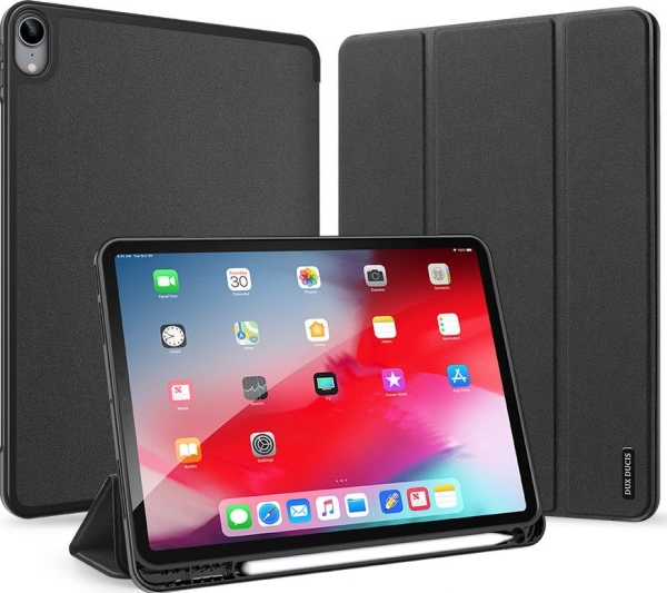 Dux Ducis Dux Ducis Domo Foldetaske Til Tablet Med Smart Sleep-Stativ Ipad Air 2020 Sort (Uden Smart Sleep) Universal
