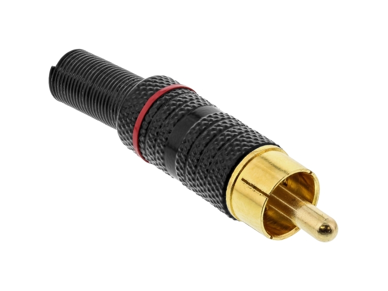 Inline 99110Q, Rca, Sort, Guld, Rød, Guld, 10 X 50 X 10 Mm, 9 G, 10 Mm