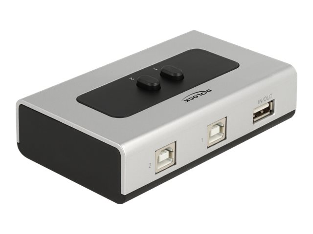 Delock - Usb Sharing Switch Til Periferiudstyr - 2 X Usb 2.0 - Desktop