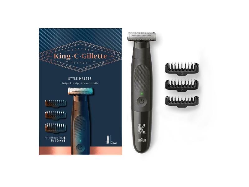 Gillette Style Master 4D Blade, Svart, 1 mm, 3 mm, 1 mm, Rostfritt stål, CE | Hårvård - Skägg- / Hårtrimmer - Skäggtrimmer | GameStuff