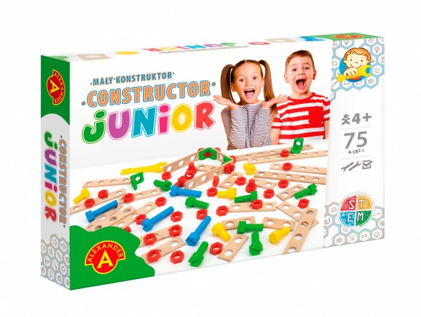 Junior Træ Konstruktionsbyggesæt 75 dele