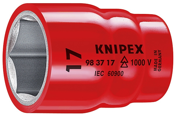 Knipex 98 37 17, Enstaka artikel, Stickproppsadapter, Kromvanadiumstål, 17 mm, 1 styck | Verktyg & Verkstad - Handverktyg - Skiftnyckel | GameStuff