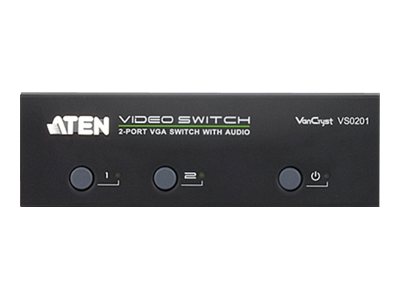 Aten Vancryst Vs0201 - Video-/Audioswitch - 2 X Vga / Audio - Desktop