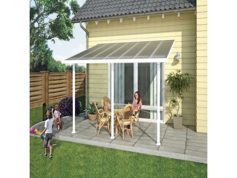 Terrasseoverdækning Feria 12,5 m2, hvid Palram - Canopia (540-028)