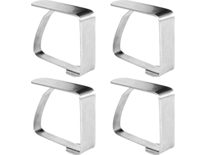 Excellent Houseware Stålklämmor för bordsdukar 4 st. | N - A | GameStuff