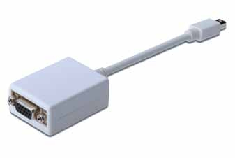 Assmann Electronic Displayport Adapterkabel, Mini Dp - Hd15 St/Bu, 0.15M, Dp 1.1A Kompatibel, Ce, We, 0,15 M, Mini Displayport, Vga (D-Sub), Männlich