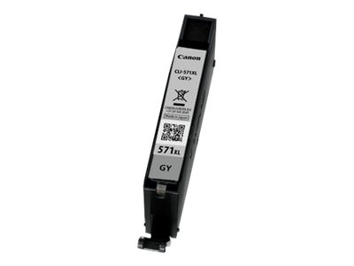 Canon Cli-571Gy Xl - 11 Ml - Højtydende - Grå - Original - Blækbeholder - For Pixma Mg7750, Mg7751, Mg7752, Mg7753, Ts8050, Ts8051, Ts8052, Ts8053, T