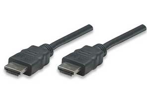 Manhattan High Speed Hdmi-Kabel, Arc, 3D, 4K@30Hz, Hdmi-Stecker Auf Hdmi-Stecker, Geschirmt, Schwarz, 1 M, 1 M, Hdmi Typ A (Standard), Hdmi Typ A (St