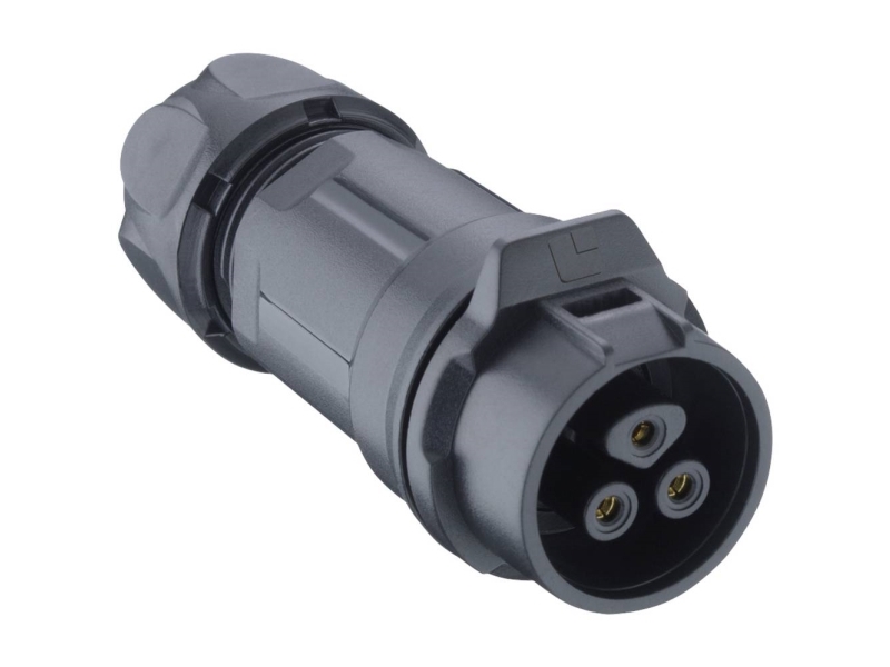 Lutronic 2440 02 T09CB A Rundstikforbinder Tilslutning, lige 1 stk