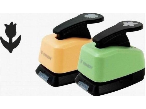 FANDY Dekorativ udstansning 16mm blomst MIX