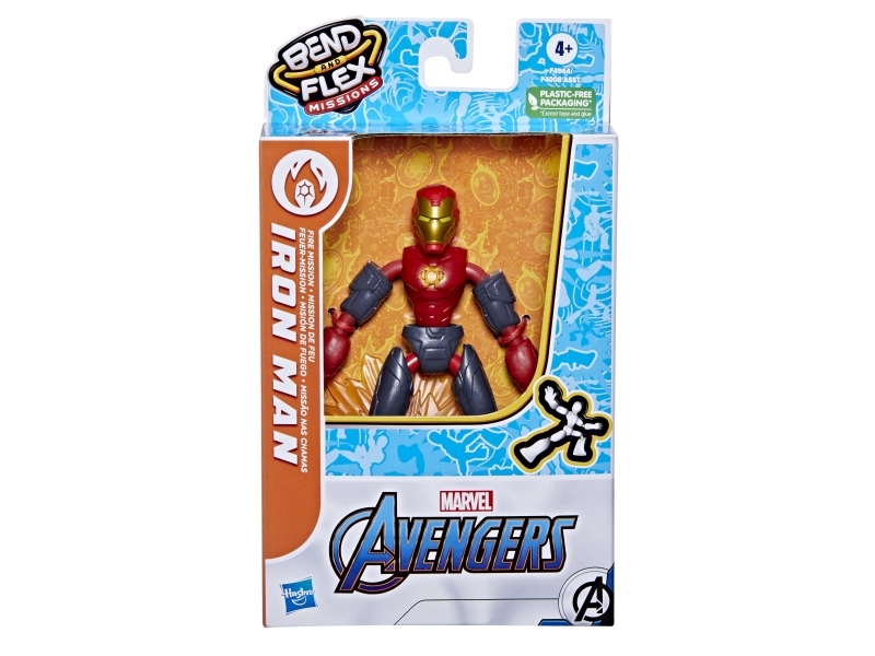 Marvel Avengers Bend And Flex Missions Iron Man Feuer-Mission