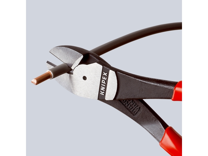 Knipex KNIPEX High Leverage Diagonal Cutter, 180 mm, Plastic Coated