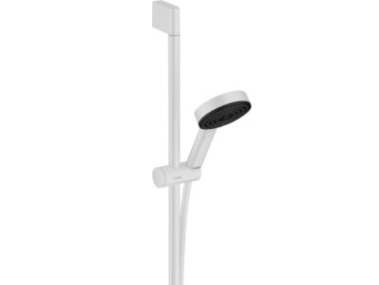 Hansgrohe Pulsify Select S Brausegarnitur 105 3Jet Relaxation Mit Brausestange 65 Cm Mattweiß
