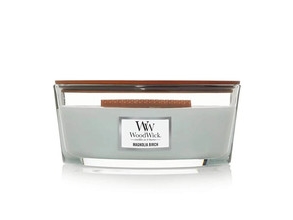 Woodwick Magnolia Birch, Ellipse, Hellblau, Birkenholz, Magnolien, 1 Stück(E)