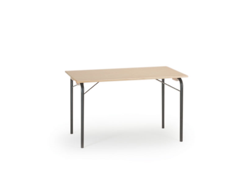 Klapptisch Axel 427, 1200X600 Mm, Birke-Laminat, Schwarzes Gestell