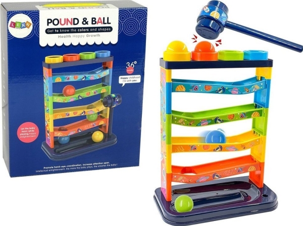Lean Cars Colorful Ball Slide Educational Rattle