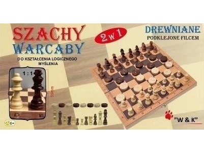 W&Ampk Schach, Dame 2In1 Holz