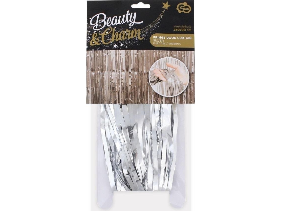 GoDan dekorationsdraperi silver 90x240 cm | N - A | GameStuff
