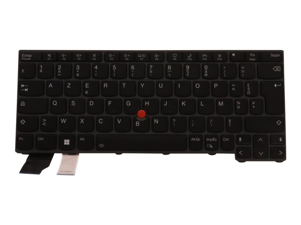 Lite-On - Notebooks Udskiftningstastatur - Med Trackpoint - Bagbelyst - Fransk - Sort - For Thinkpad L13 Gen 3 L13 Yoga Gen 3 X13 Gen 3