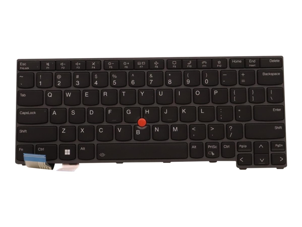 Lite On Notebooks Udskiftningstastatur Med Trackpoint Bagbelyst Qwerty Engelsk Sort Fru For Thinkpad L13 Gen 3 L13 Yoga Gen 3 X13 G
