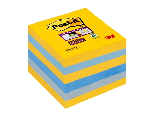 Post-It Super Sticky Post-It Notes (654-6Ss-Ny), 76X76mm, 6X90 Karten, New York