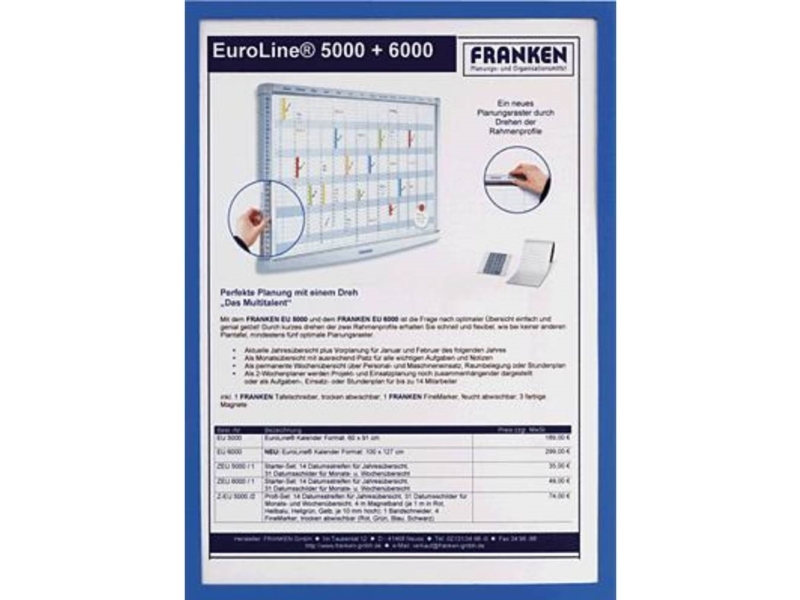 Franken Itsa4m 03, A4, Blau, Matte, Hochformat/Querformat, Folie, 56 G