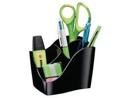 Tischspender Cep Ellypse Greenspirit Aus Recyceltem Material 4 Fächer Schwarz