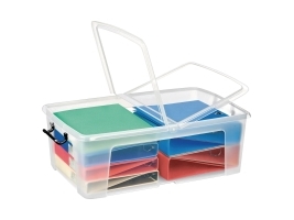 Opbevaringskasse, Cep Strata, 50 L, Hxbxl: 24,1 X 45 X 69,5 Cm, Transparent