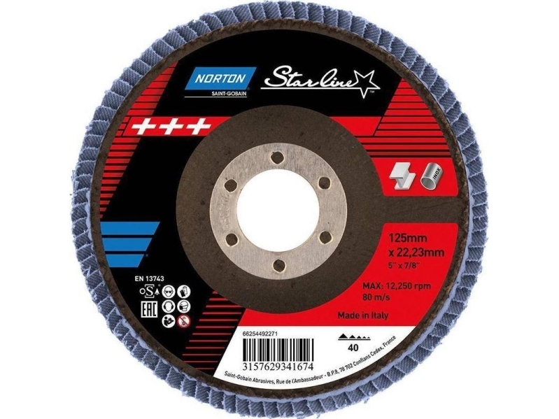 Norton Clipper Lamelskive Fld Fdtf 125X22 R82b Nor P40 Starl Eu