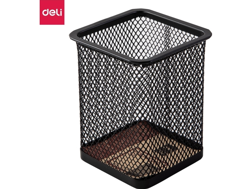 Deli Pen Holder Deli 9174 Metal Mesh Black