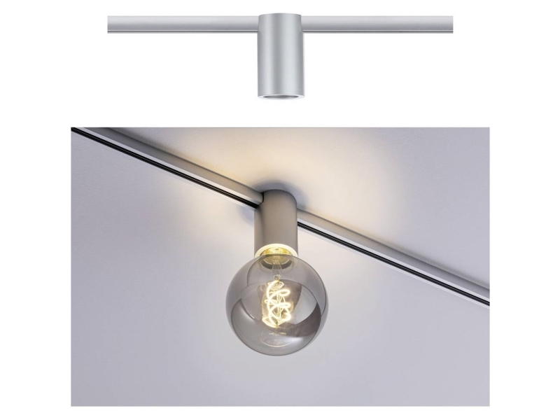 Paulmann Socket, Schienenlichtschranke, E27, 1 Glühbirne(N), Chrom