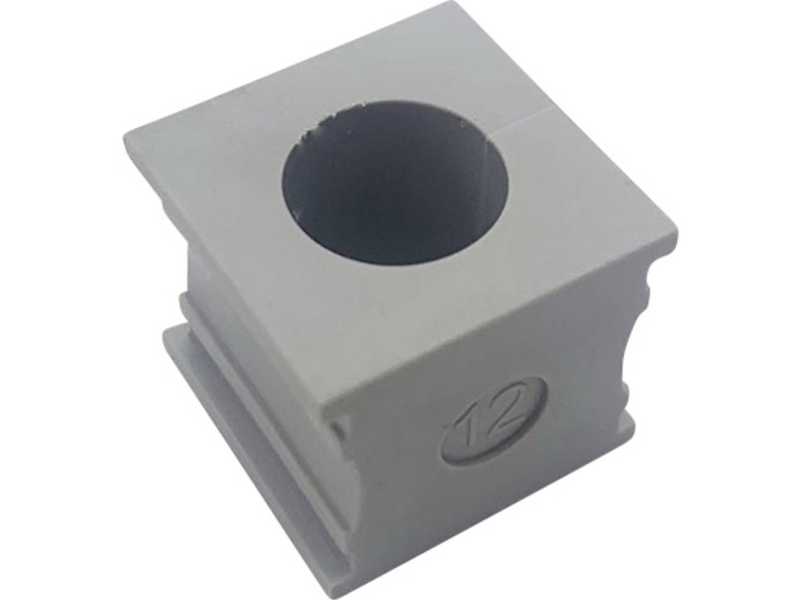 Tru Components Elt 12 Kabelgennemføring Slidset Klemme-Diameter (Max.): 13 Mm Elastomer Grå 1 Stk